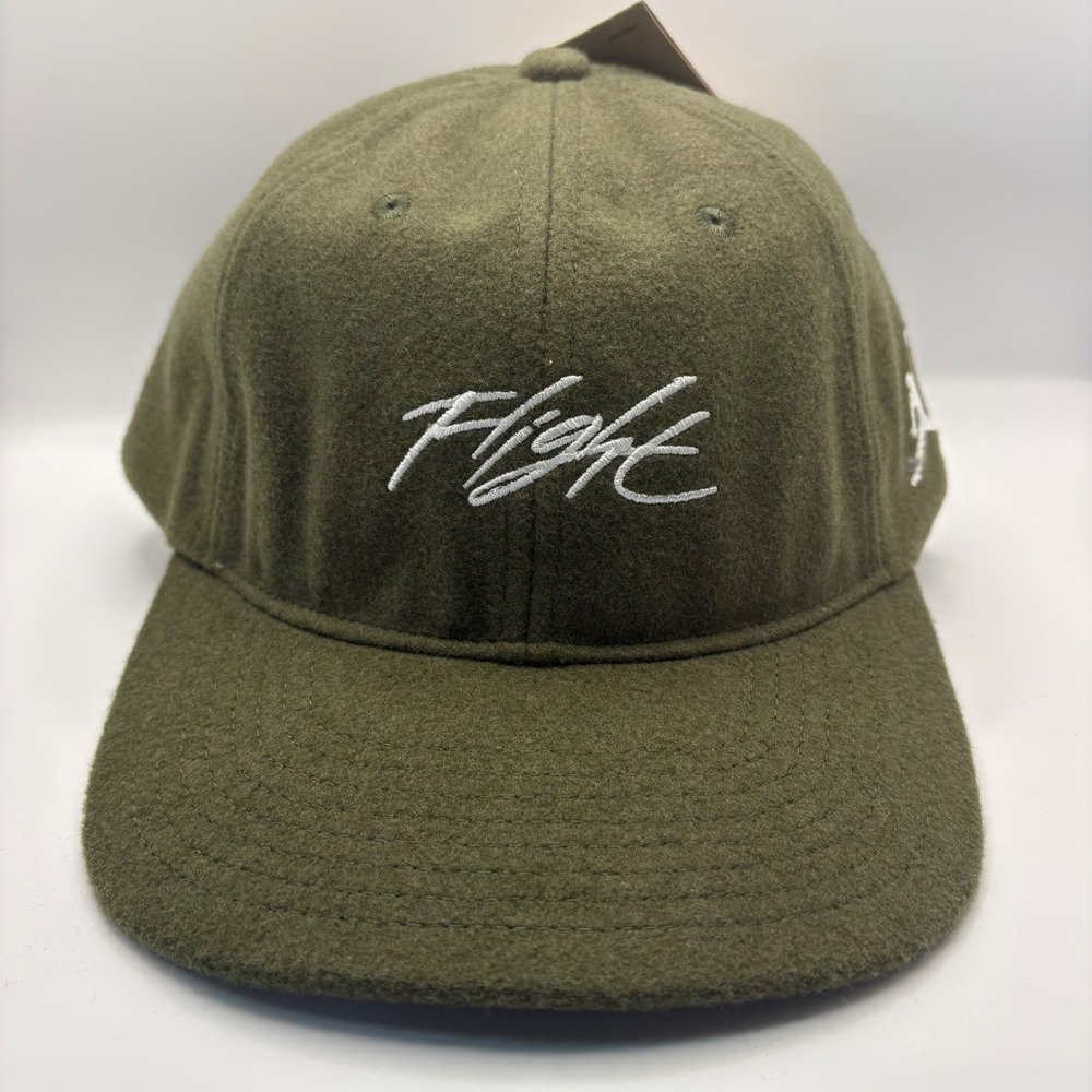 Jordan Flight Adult Unisex Olive Green Wool Blend M/L Baseball Cap New With Tags